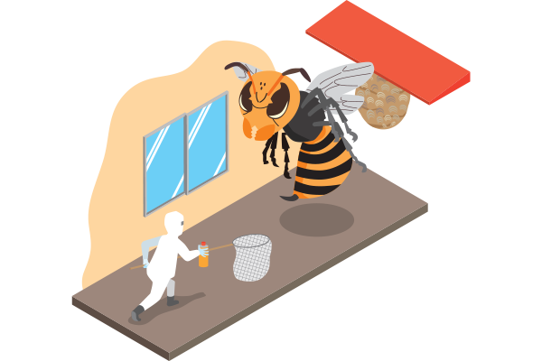 ハチの巣駆除について